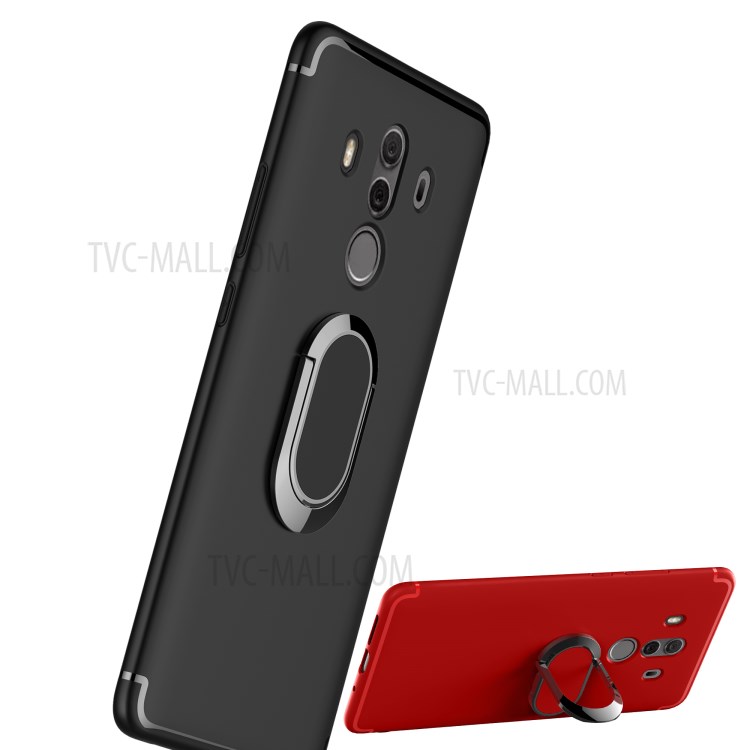 Case Huawei Mate 10 Pro / Pre-order * เคสแม่เหล็กแหวนนิ้วมือขา Matte TPU *