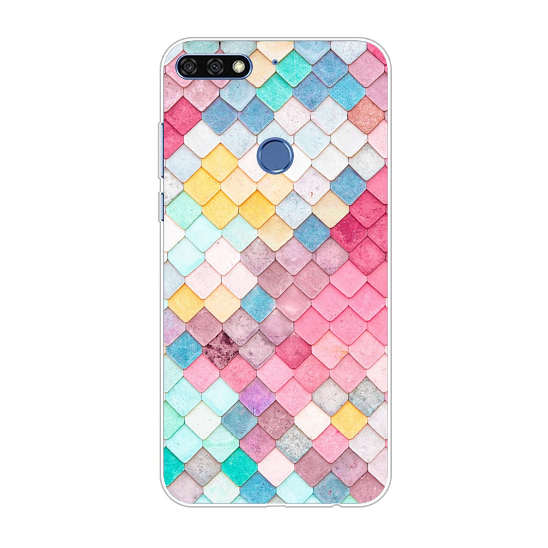 Case Huawei Y7 Pro 2018 / Pre-order * ซิลิกอนน่ารัก การ์ตูนจิตรกรรมTPU Soft *
