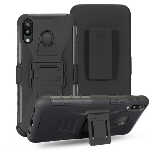 Case Huawei Nova 3i / Pre-Order * เคส PC ซิลิโคน คลิปเลื่อนป้องกัน + ขาตั้ง + หนีบเข็มขัด *