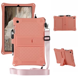 Case Samsung Galaxy Tab S6 Lite / Pre-Order * เคสป้องกันซิลิโคน PC Kickstand พร้อมสายคล้องไหล่และช่องเสียบปากกา *