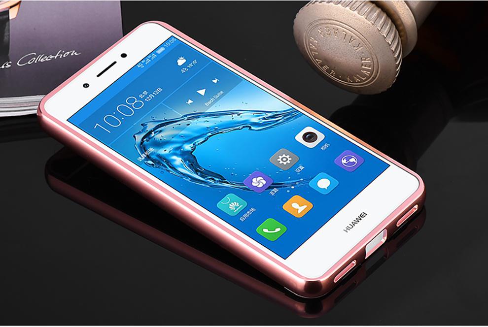 Case Huawei Y7 2017 / Pre-order * Bumpers 2in1 แกร่งกันชนโลหะ + พลาสติกแผ่นหลังเงาเหมือนกระจก *