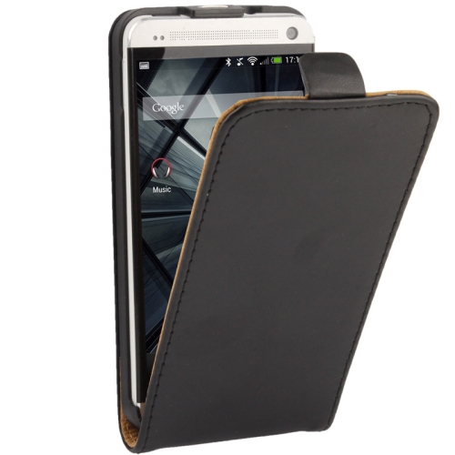 Case HTC One M7 / Pre-order * เคสซองหนังในแนวตั้ง(สีดำ) *