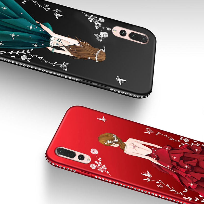 Case Huawei P20 Pro / Pre-order * 3D เพชร TPU ซิลิโคนอ่อนนุ่ม การ์ตูนน่ารัก + สายคล้องคอ *