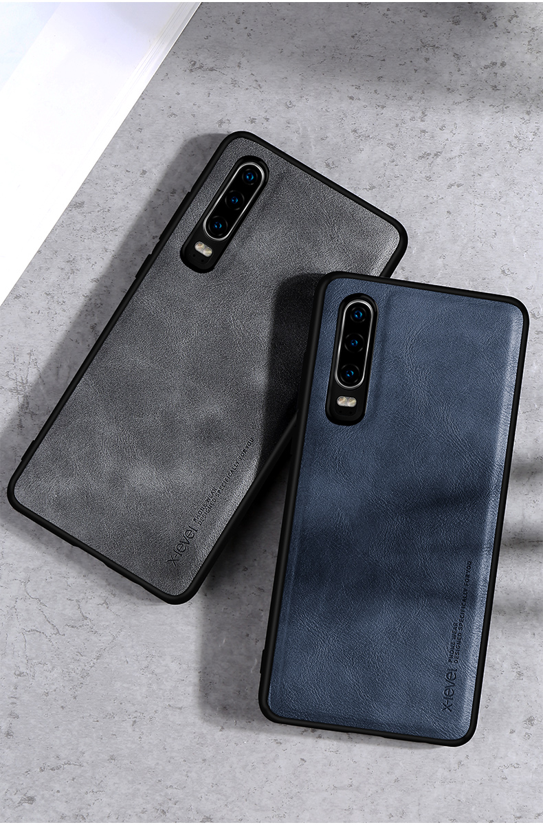 Case Huawei P30 / Pre-Order * X-LEVEL เคสโทรศัพท์มือถือ TPU เคลือบหนังสไตล์วินเทจ *