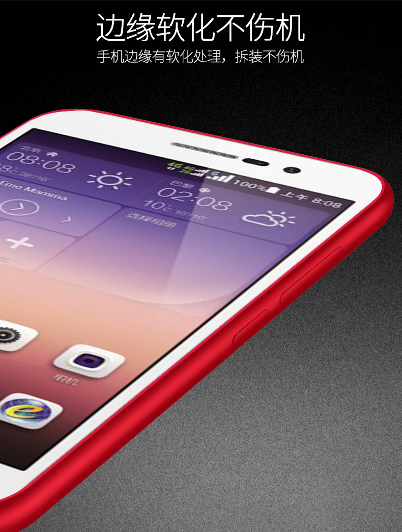 Case Huawei P7 / Pre-order * เคสซิลิโคนหรูหราดอกไม้ 3D บางพิเศษ + ฟิล์ม กันรอย *