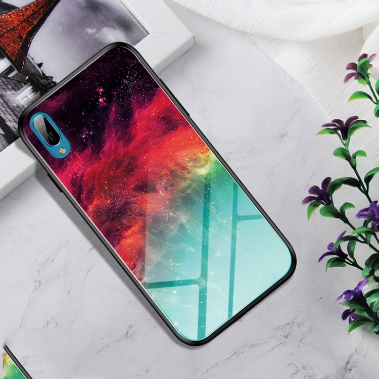 Case Huawei Y6 2019 / Y6 Pro (2019) / Pre-order * กระจกสีไล่ระดับสี + PC + TPU ไฮบริด *