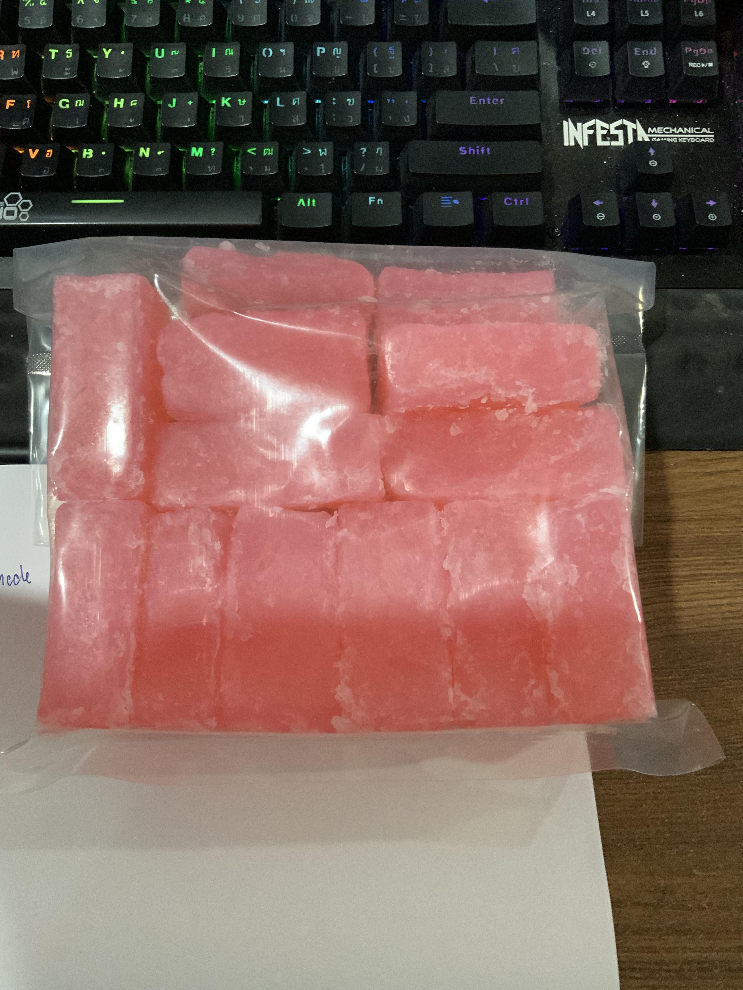เบสใสแฟนซี สีแดง 1 kg ราคาไม่รวมภาษี