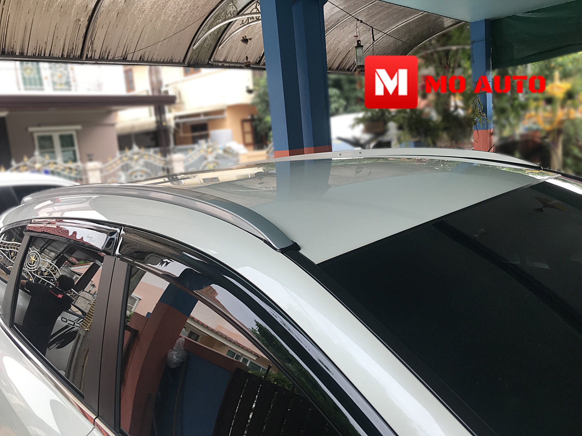 คานเสริมหลังคาคู่ (Roof Rail) แบบแนบ ทรงศูนย์ CR-V G5