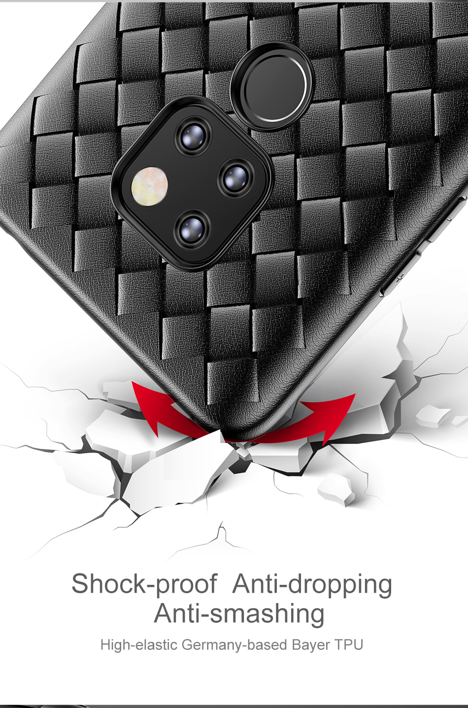 Case Huawei Mate 20 / Pre-order * BASEUS BV วัสดุ TPU จากเยอรมนี Bayer ทอเนื้อสัมผัสกับตาข่ายเพื่อกระจายความร้อน *