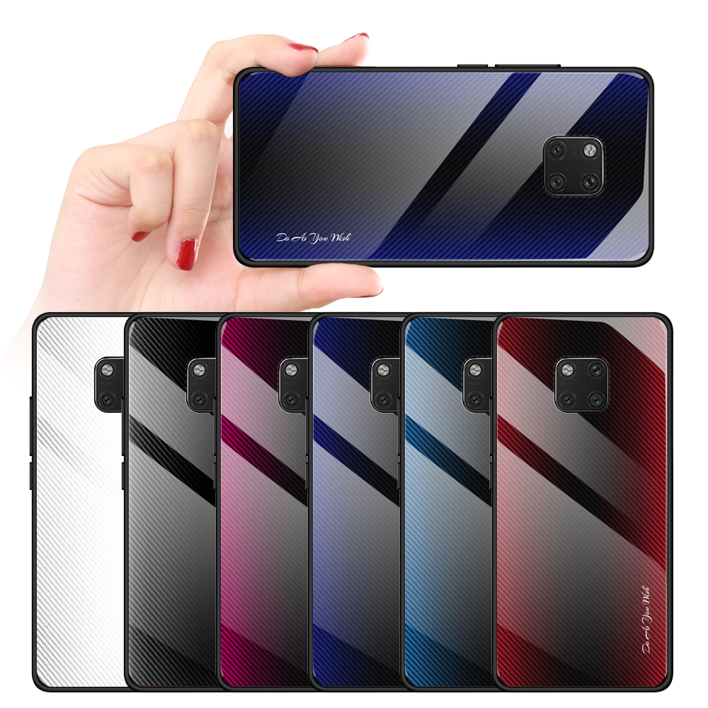 Case Huawei Mate 20 Pro / Pre-Order * เคสพื้นผิวกระจกปกหลัง + ขอบ TPU นุ่มป้องกันการตกและทนต่อแรงกระแทก *