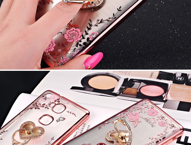 Case Huawei GR5 / Pre-order * เคสหรูหราเทคนิคการชุบทอง TPU ซิลิโคนอ่อนนุ่ม+ แหวน *