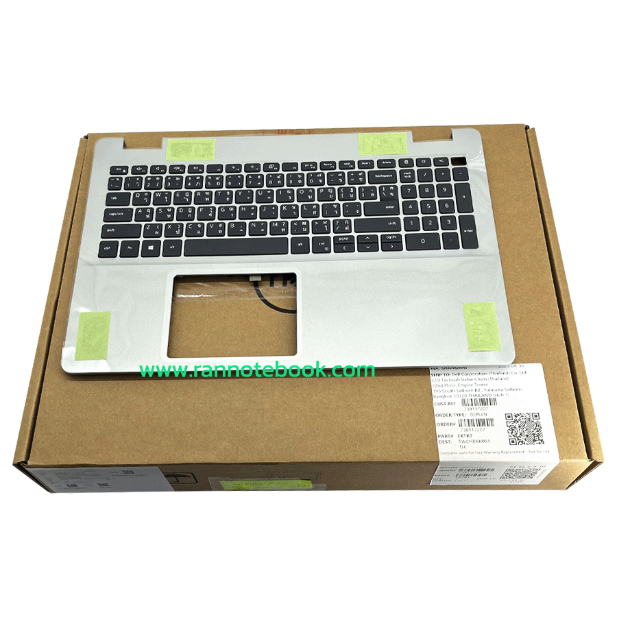 Palmrest คีย์บอร์ด Dell Inspiron 3501 FKTKT แท้ ประกันศูนย์ Dell