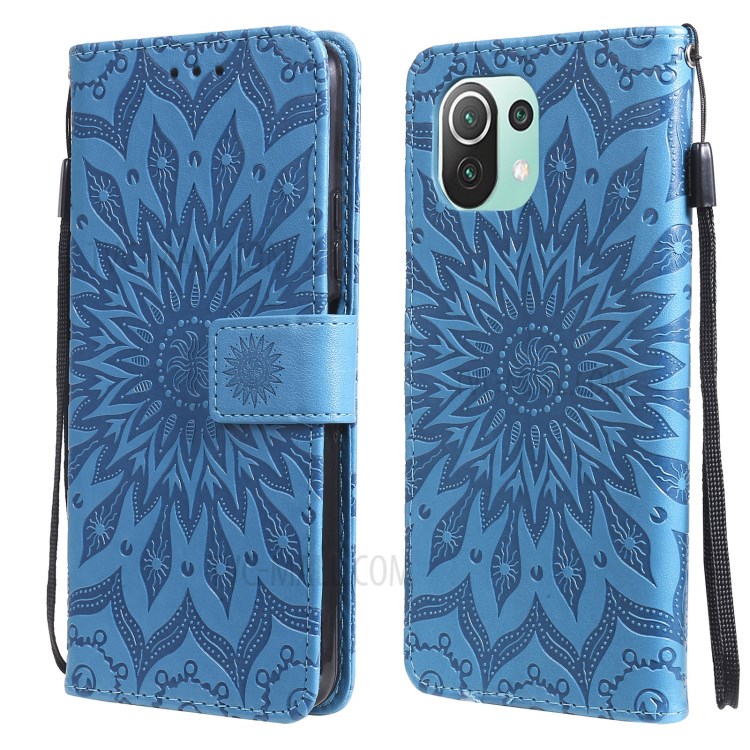 Case Xiaomi 11 Lite 5G # Pre-Order * เคสลวดลายดอกไม้ รูปแบบกระเป๋าสตางค์เคสโทรศัพท์พร้อมเชือกเส้นเล็ก *