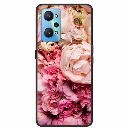 Case Realme C35 # Pre-Order * เคสพิมพ์ภาพดอกไม้ ผีเสื้อ ยอดนิยมสีดำซิลิโคน *