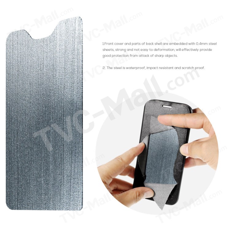 Case Huawei Y5ii / Pre-order * เคสผิวหนังม้า ฝาครอบด้านหน้าฝังด้วยแผ่นเหล็กป้องกันที่ดี *