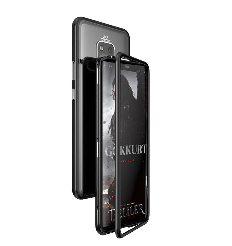 Case Huawei Mate 20 X / Pre-order * เคสกรอบโลหะแม่เหล็ก + ปกหลังกระจกนิรภัย ถอดออกได้ *