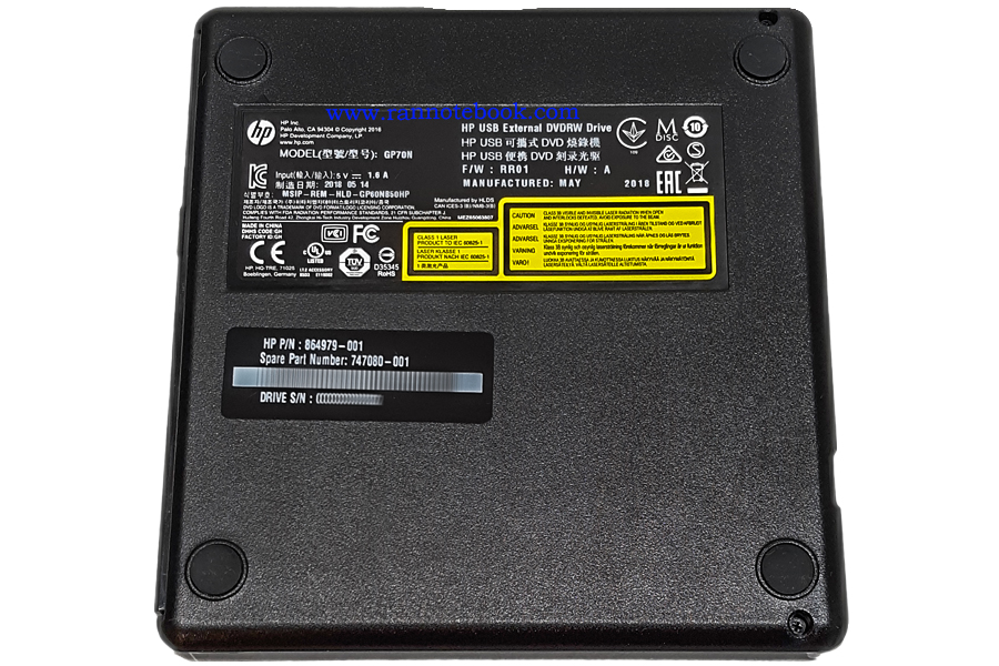 HPE Mobile USB DVD-RW Optical Drive 701498-B2 ของแท้ศูนย์ ใช่สำหรับ เซิฟเวอร์ HP ประกัน ศูนย์ HP Thailand