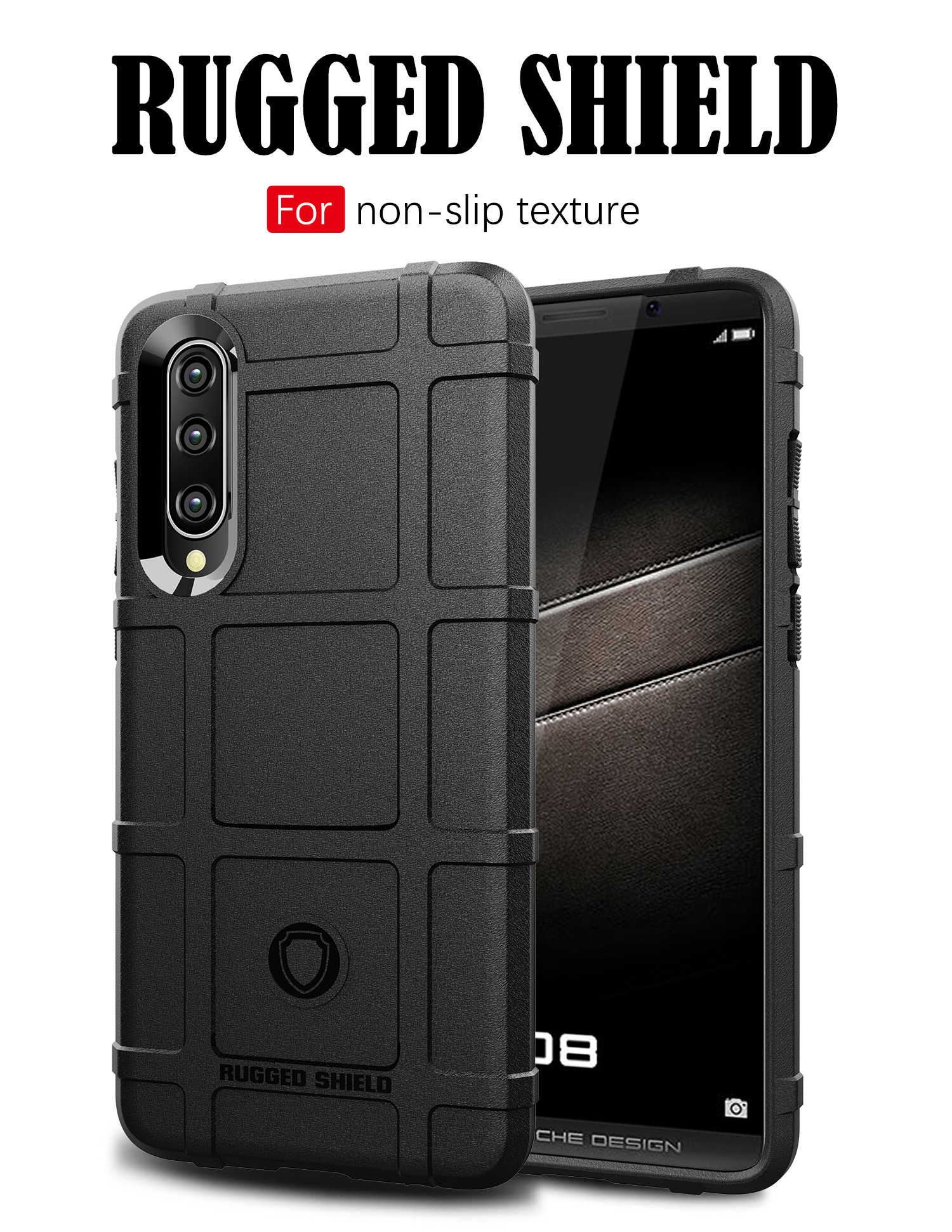 Case Huawei P30 / Pre-Order * Anti-shock ป้องกันการกระแทกตารางสี่เหลี่ยมเนื้อ TPU *