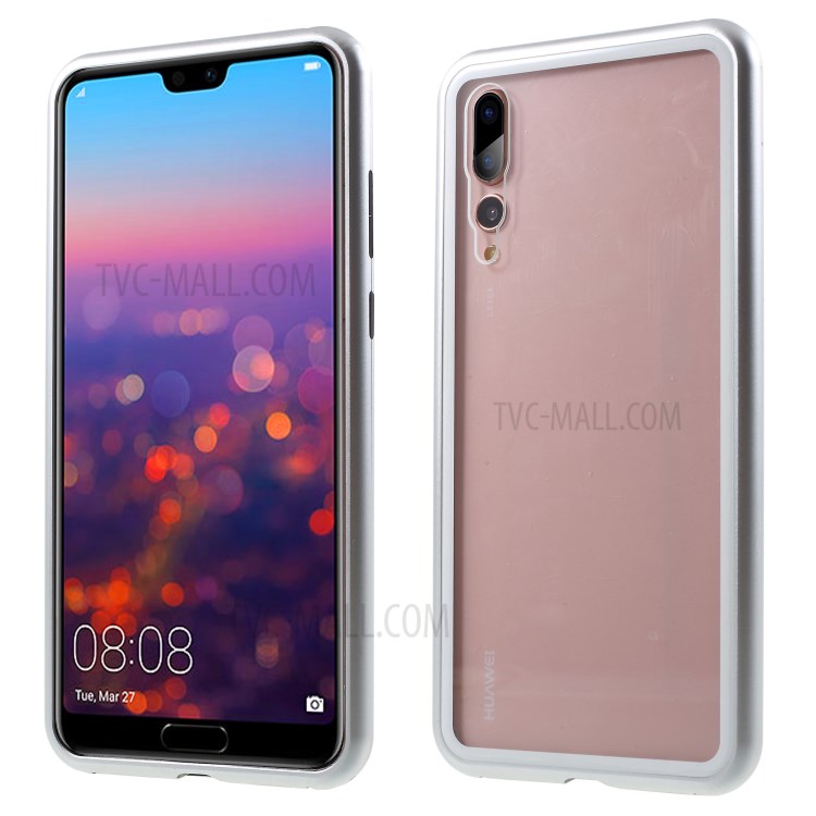 Case Huawei P20 Pro / Pre-order * เคสกรอบโลหะแม่เหล็ก + กระจกนิรภัยด้านหลังความแข็ง 9H แม่เหล็กถอดออกได้และยึดติดกันได้ *