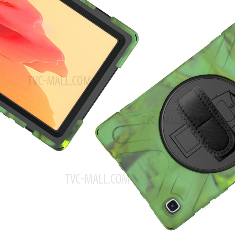 Case Samsung Galaxy Tab A7 (2020)/ Pre-Order * [สายคล้องมือในตัว] พีซีแบบหมุนได้ 360 ° + เคสแท็บเล็ตขาตั้งซิลิโคน Combo *