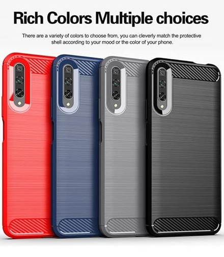 Case Huawei Y9s / Pre-Order * เคสคาร์บอนไฟเบอร์ขัด ทำจากวัสดุ TPU คุณภาพสูงปลอดสารพิษและทนทาน *