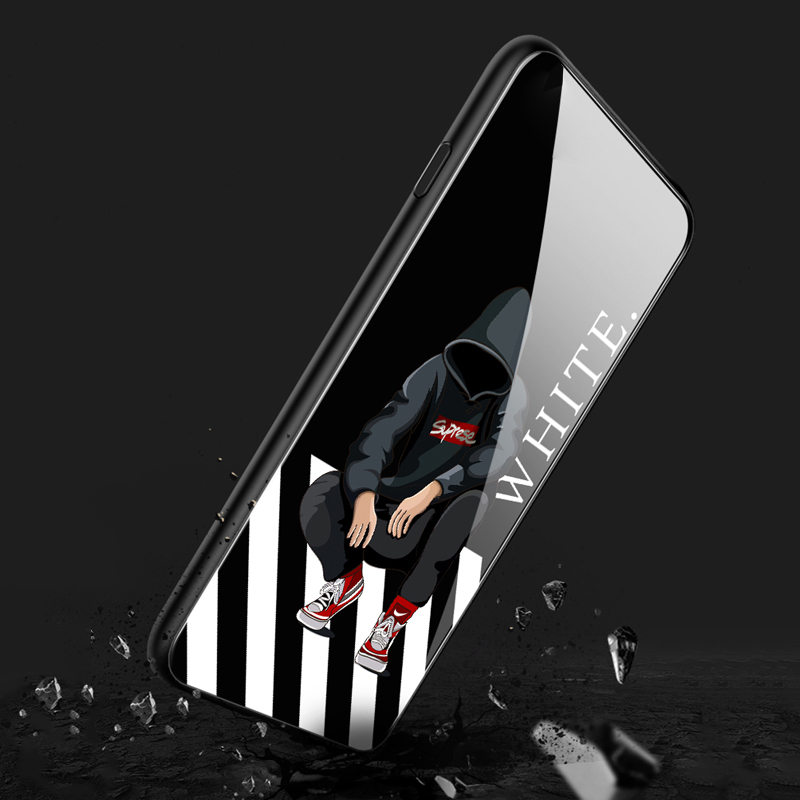 Case Huawei Nova 5T / Pre-order * เคสกระจกนิรภัย สไตล์Graffiti Street แผ่นหลัง + กรอบ TPU *