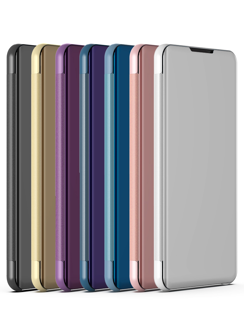 Case Huawei Nova 4 / Pre-Order * หน้าต่างโปร่งแสงเพื่อการดูข้อมูลที่ง่าย พื้นผิวกระจกชุบสามารถใช้เป็นกระจก *