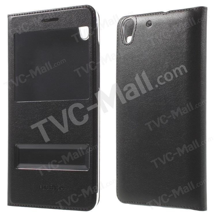 Case Huawei Y6ii / Pre-order * เคสหน้าต่างคู่ หนัง PUที่มีคุณภาพสูง *