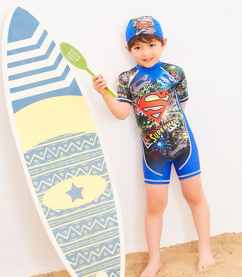 ชุดว่ายน้ำ ซุปเปอร์แมน ไซส์ XL-4XL-5XL