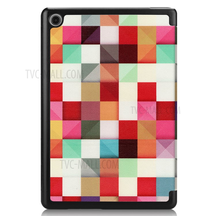 Case Huawei MediaPad M5 Lite 10' / Pre-order * รูปแบบการพิมพ์หนัง PU หน้า + PC หนัง 3 - พับ *