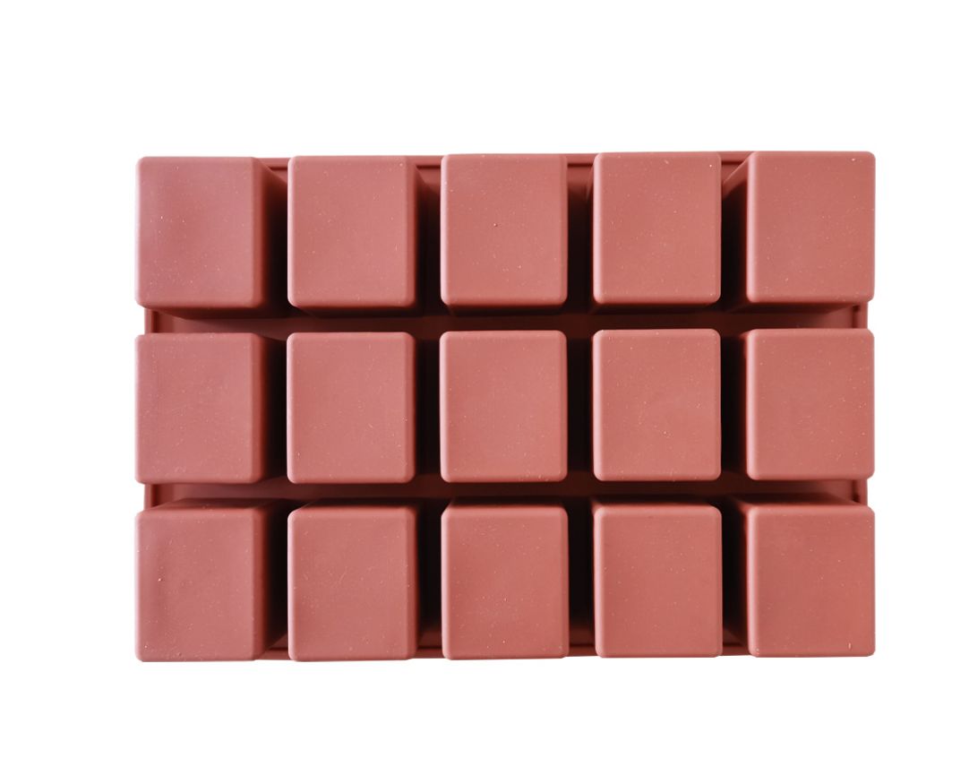 แม่พิมพ์ซิลิโคน สี่เหลี่ยม 5*6*4 cm 140 g 15 ช่อง 005672