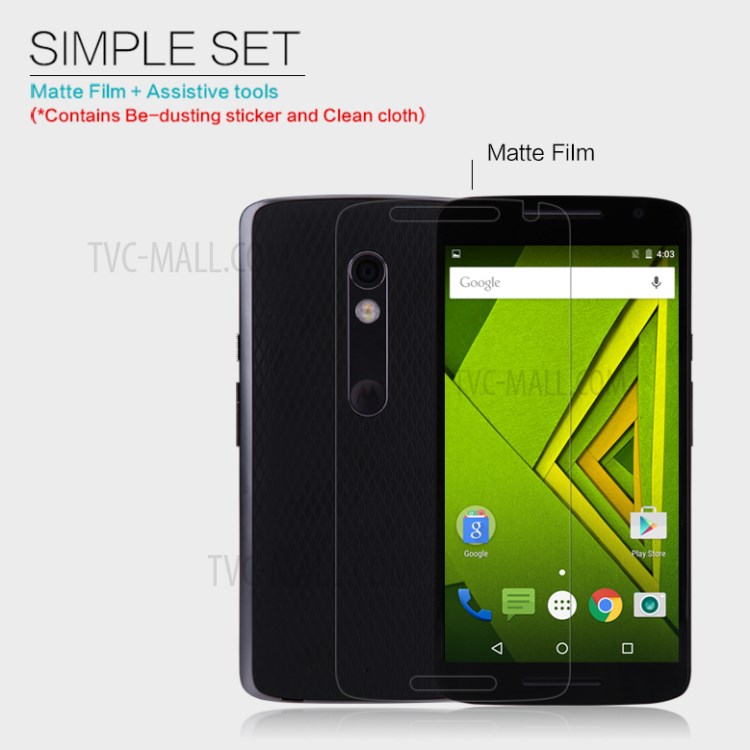 ฟิล์มกันรอย ป้องกันแสงสะท้อน Motorola Moto X Play / Pre-Order * NILLKIN ป้องกันลายนิ้วมือและป้องกันรอยขีดข่วน *
