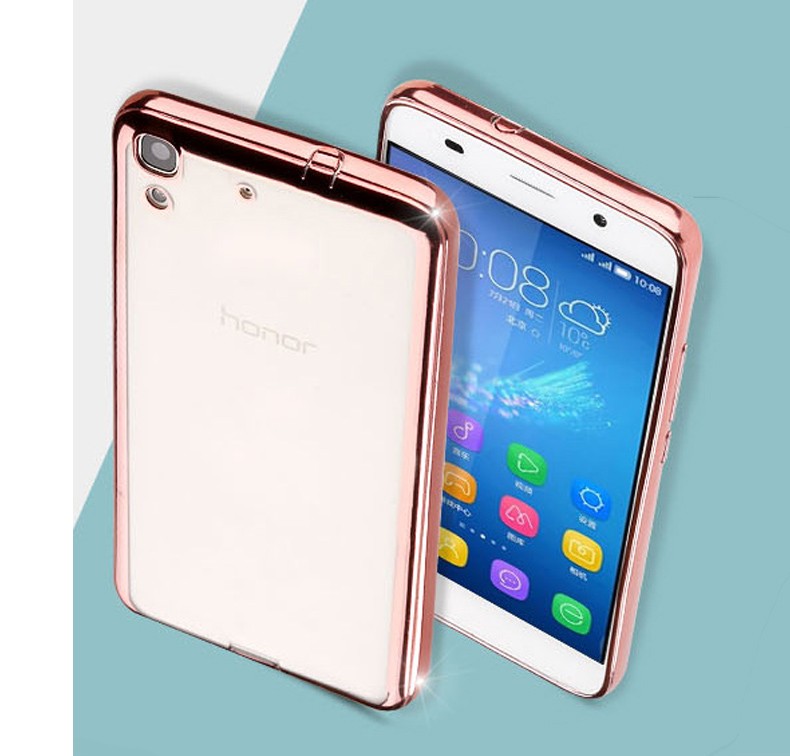Case Huawei Y6 / Pre-order * เคสหรูหราเทคนิคการชุบทอง TPU ซิลิโคนอ่อนนุ่ม *