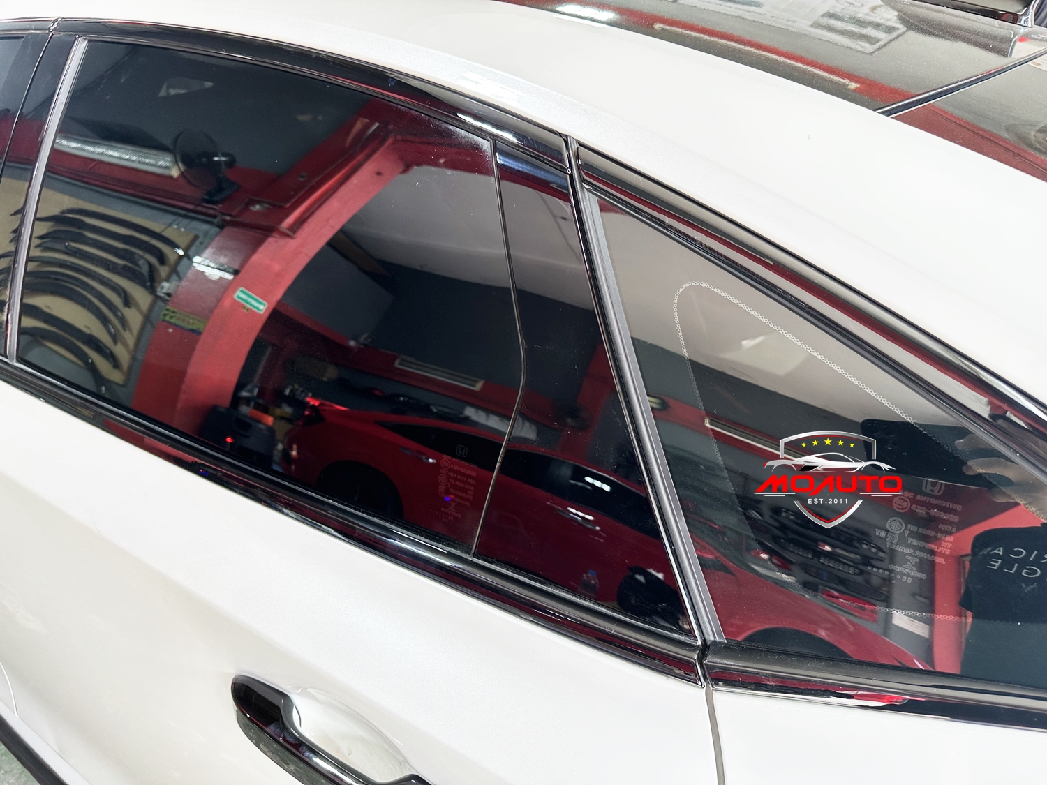 เสาประตู A B ดำเงา RS แท้ CIVIC FE