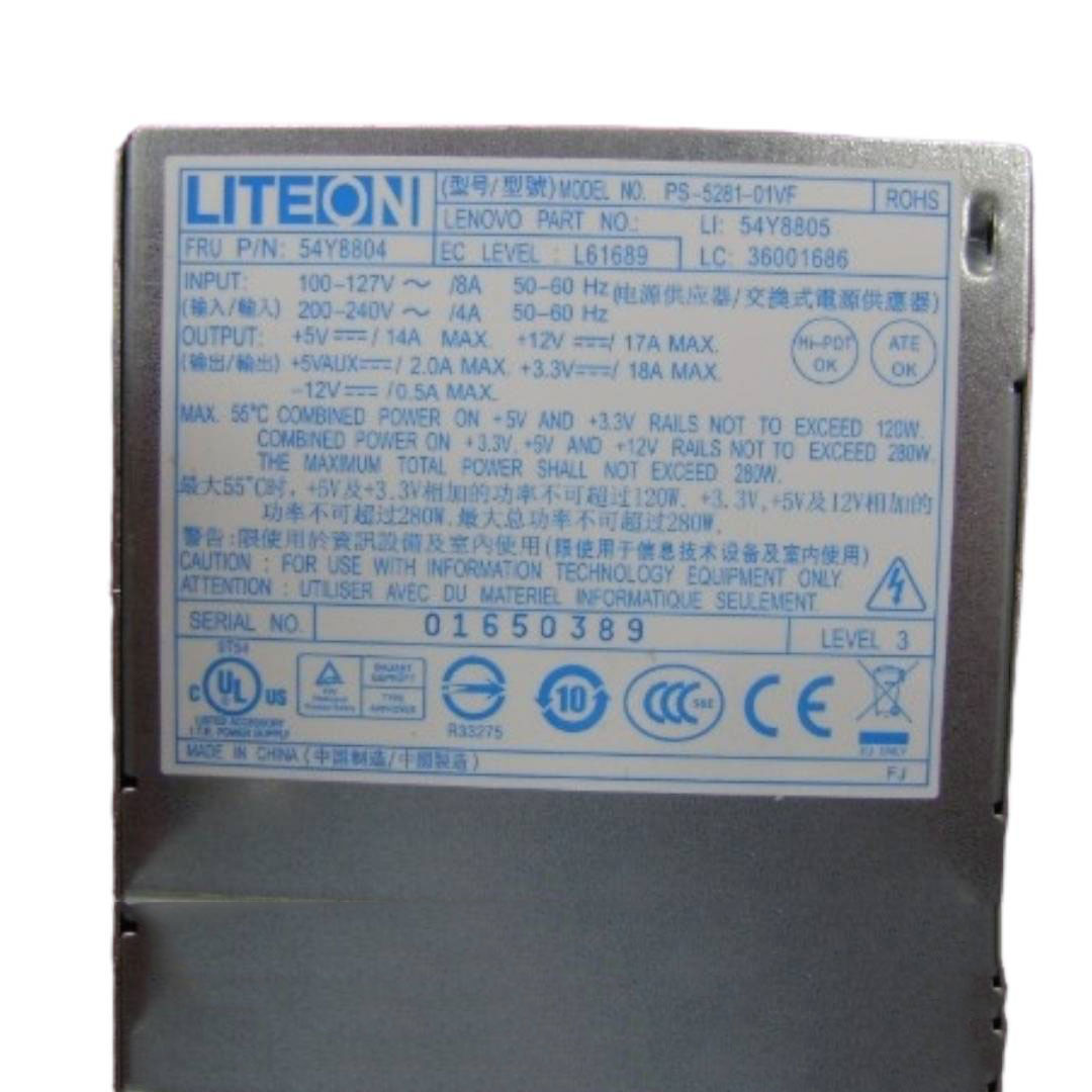 ใหม่ Power Supply Lenovo M58e M58p Desktop (ThinkCentre) ราคาพิเศษ 280W 24pin PSU Lenovo PS-5281-01VF PC7001 PC7303 พาวเวอร์ ซัพพลาย Lenovo DPS-280KB A