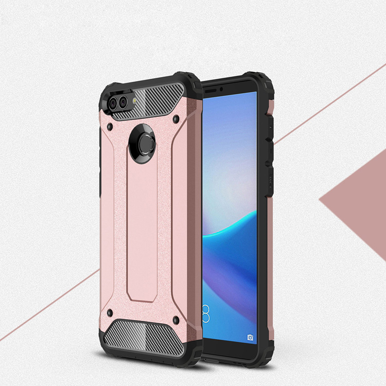 Case Huawei Y9 2018 / Pre-order * Combo แบบทนทาน พลาสติกไฮบริดและวัสดุ TPU, การป้องกัน 2 ชั้น *