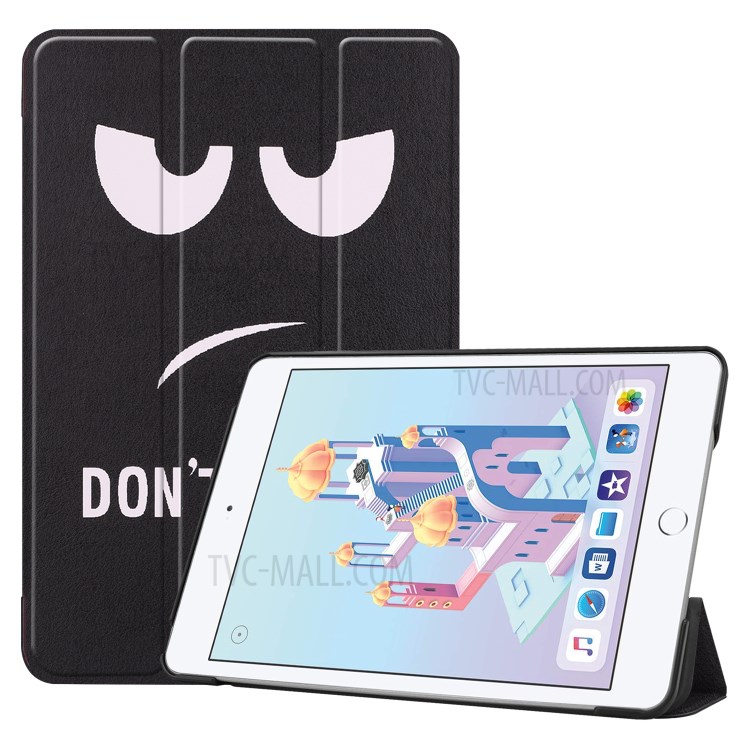 Case iPad mini (2019) / Pre-Order * เคสพิมพ์ลาย 3-พับยืนหนัง PU สมาร์ท ด้วยฟังก์ชั่นเปิด / ปิดหน้าจออัตโนมัติ *