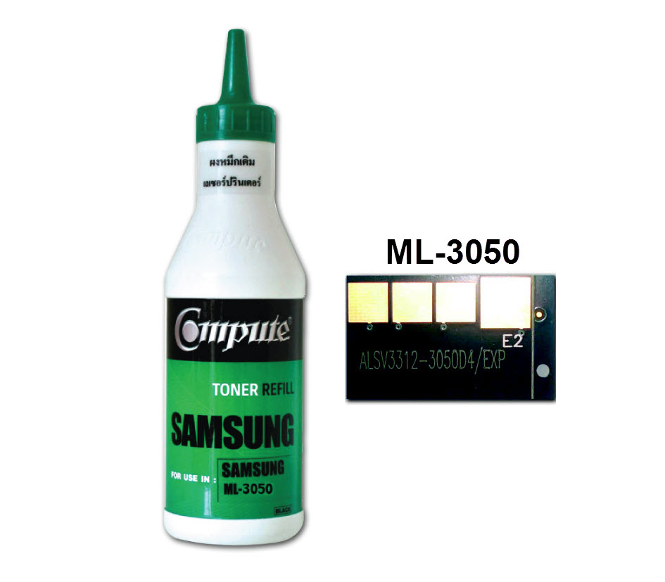 ชุดผงหมึกพร้อมชิป (Refill Toner) For Samsung ML-3050/3051