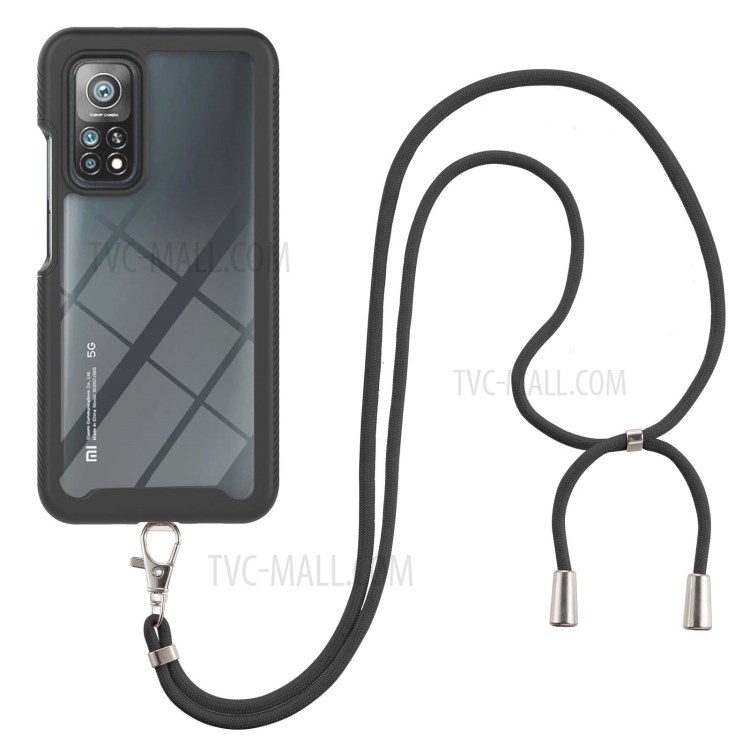 Case Xiaomi Mi 10T Pro 5G / Pre-order * Hybrid Case PC + กรอบ TPU ครอบคลุมเต็มรูปแบบฝาครอบโทรศัพท์พร้อมเชือกเส้นเล็ก *