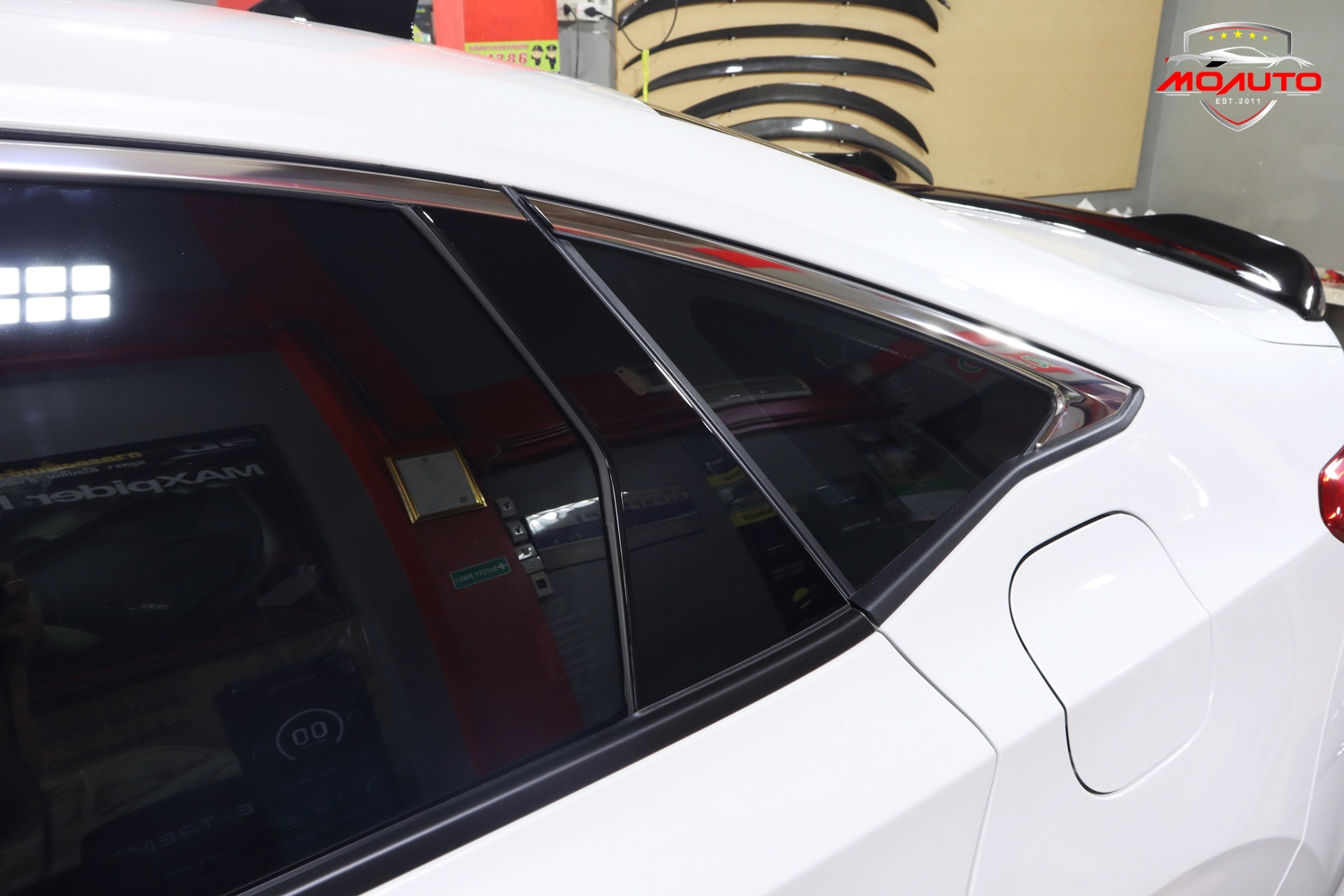 เสาประตู A B ดำเงา RS แท้ CIVIC FE