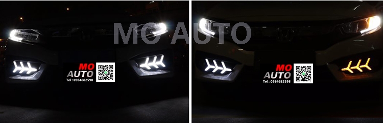 ไฟ Daylight CIVIC FC ทรง Lambo Style