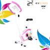 จักรยานนั่งปั่นออกกำลังกาย ในบ้าน ระบบแม่เหล็ก รุ่น ex-02 สีขาว-ชมพู Glossy