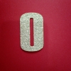 ตัวอักษรกากเพชรสีเงิน ขนาด 5 ซม อักษร O