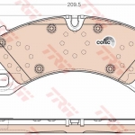 ผ้าดิสเบรคหน้า CAYENNE, MACAN รุ่นหน้าแคบ "BREMBO" / Front Brake Pads, 95835193930