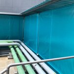 ผ้าใบชักรอกสีขุุ่น skylight solarview 6 M X 1 M ผ้าใบสีขุ่น โปร่งแสง (ไม่รวมเสาเหล็กค้ำยัน) ผ้าใบกันสาดแบบขุ่นมัว ผ้าใบกันฝนโปร่งแสง ผ้าใบม้วนกันฝนแบบขุ่น ผ้าใบม้วนกันแดดสีขุ่น สีขุ่น Sky Light Solar View