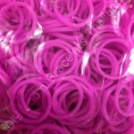 100% ซิลิโคน Loom Bands สีม่วงอมชมพู 600 เส้น ( # 15 )