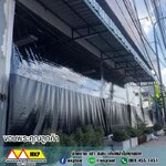 ผ้าใบชักรอกใส ขนาด 2 m x 2 m (ไม่รวมเสาเหล็กค้ำยัน) ผ้าใบสีใส โปร่งใส ผ้าใบกันสาดแบบใส ผ้าใบกันฝนโปร่งใส ผ้าใบม้วนกันฝนแบบใส ผ้าใบม้วนกันแดดสีใส clear ใส