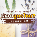 สบู่สมุนไพร สบู่ธรรมชาติ เลือกสูตรไหน ขายโคตรปัง! - Spa Soap & Skincare Factory