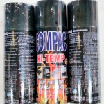 สีเปรย์ทนความร้อน compac สีดำ