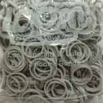 100% Silicone Loom Bands สีเทาพาสเทล 600 เส้น ( # 24 )